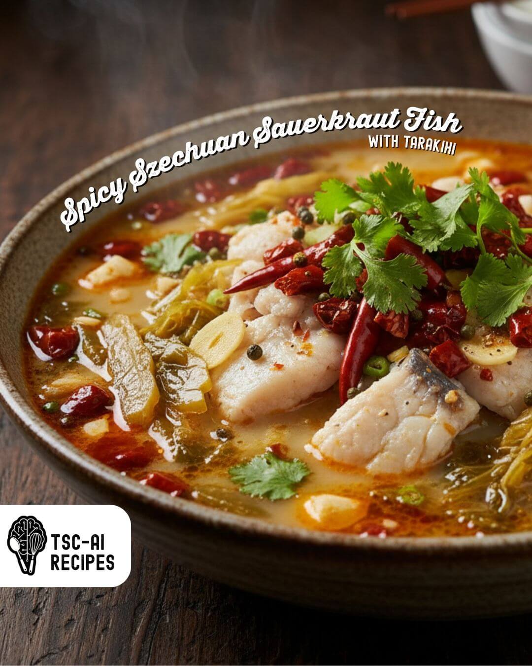 Spicy Szechuan Sauerkraut Fish (Suan Cai Yu) with Tarakihi